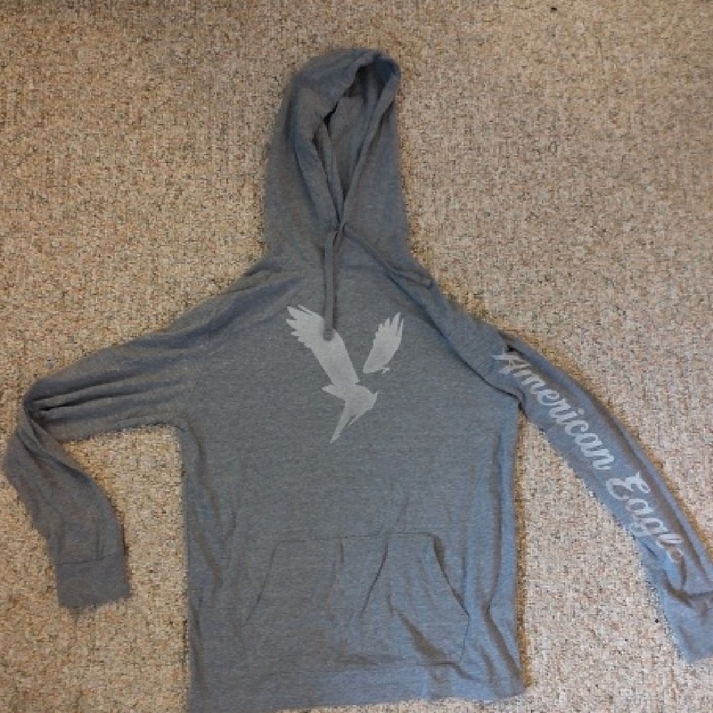 American Eagle Super Soft Gray Hoodie